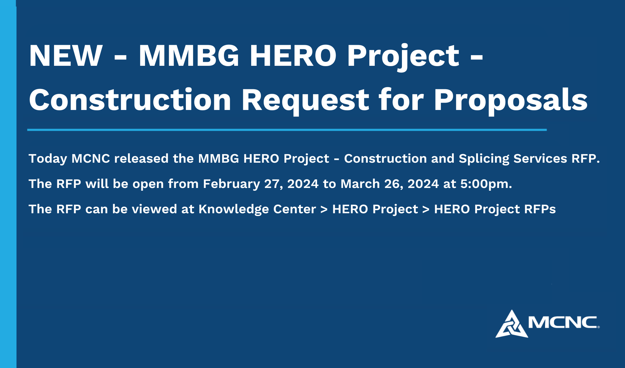 NEW - MMBG HERO Project - Construction RFP