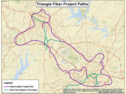 Triangle Fiber Project Paths